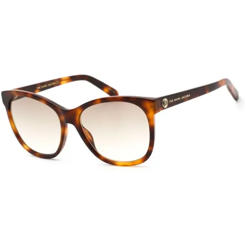 Braune Acetat-Sonnenbrille mit braunem Zifferblatt - Marc Jacobs - Modalova