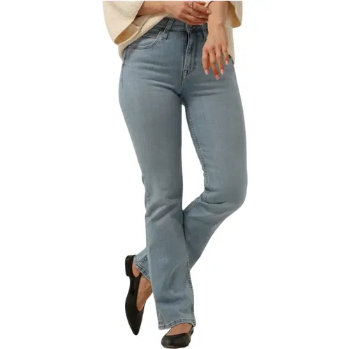 Flared Jeans mit Lichtblitzen , Damen, Größe: W30 - Lee - Modalova