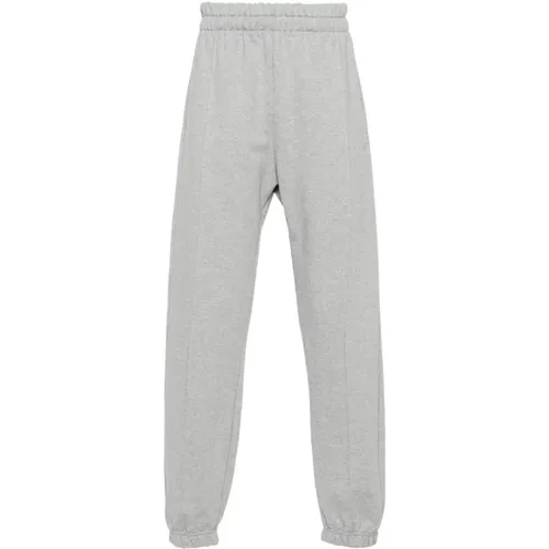Sweatpants, male, , Size: L Grey Logo Sweatpants - Gcds - Modalova