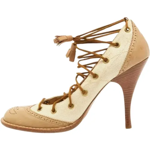 Pre-owned Canvas heels , Damen, Größe: 38 1/2 EU - Alexander McQueen Pre-owned - Modalova