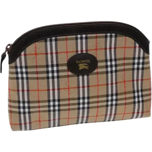 Pre-owned Cotton clutches , female, Sizes: ONE SIZE - Burberry Vintage - Modalova