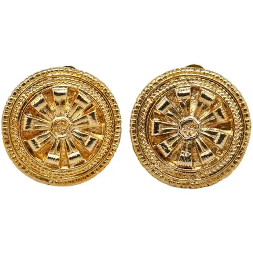 Pre-owned Jewellery, female, , Size: ONE SIZE Pre-owned Metal earrings - Chanel Vintage - Modalova