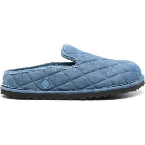 Denim Sandals with Quilted Design , female, Sizes: 5 UK - Birkenstock - Modalova