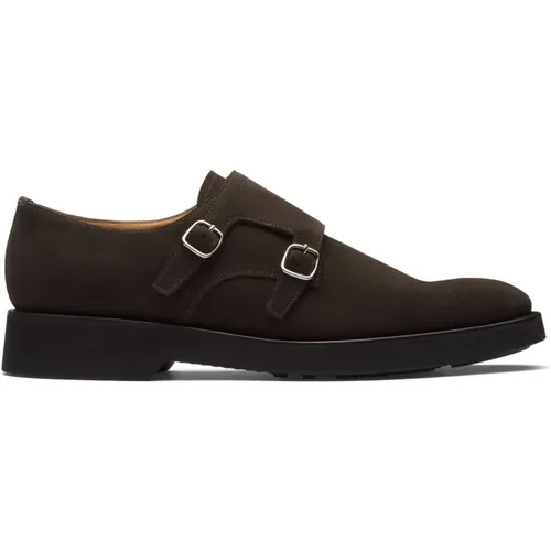 Suede Double Monk Strap Shoes , male, Sizes: 10 UK, 9 UK - Church's - Modalova