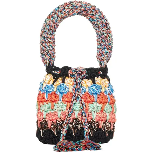 Crochet Mini Bag in Multicolour , female, Sizes: ONE SIZE - Alanui - Modalova