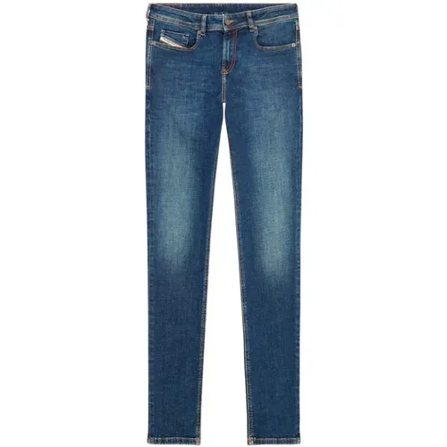 Dehnbare Blaue Skinny Fit Denim Jeans , Herren, Größe: W30 - Diesel - Modalova