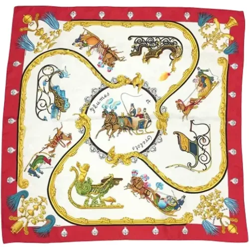 Pre-owned Scarves, female, , Size: ONE SIZE Pre-owned Silk scarves - Hermès Vintage - Modalova