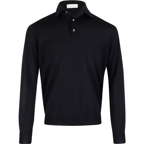 Polo Sweatshirt with Long Sleeves , male, Sizes: 2XL, XL - Filippo De Laurentiis - Modalova