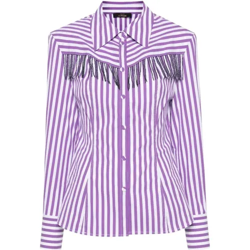 Sparkling Grape Stripe Hemd , Damen, Größe: XS - Twinset - Modalova