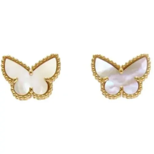 Pre-owned Gold earrings , female, Sizes: ONE SIZE - Van Cleef & Arpels Pre-owned - Modalova