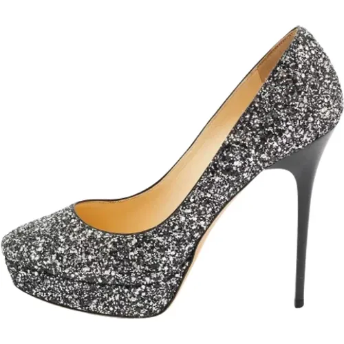 Pre-owned Fabric heels , female, Sizes: 6 1/2 UK - Jimmy Choo Pre-owned - Modalova