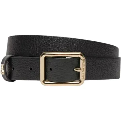 Belts, female, , Size: M Hammered Leather Low-waist Belt - PATRIZIA PEPE - Modalova