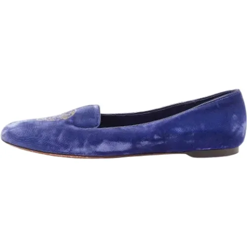 Pre-owned Flats, female, , Size: 7 US Pre-owned Velvet flats - Alexander McQueen Pre-owned - Modalova