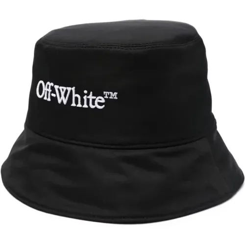 Schwarzer und weißer Bookish Bucket Hat,Buchiger Eimer Hut Schwarz Weiß - Off White - Modalova