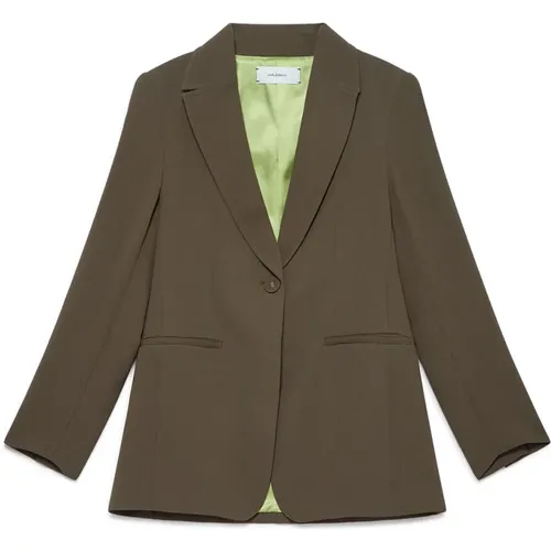 Sablé Crepe Jacke mit femininem Design , Damen, Größe: M - MALIPARMI - Modalova