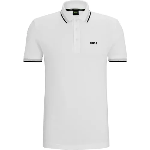 Polo Shirts, male, , Size: 3XL Contrast Logo Polo Shirt Paddy Model - Hugo Boss - Modalova