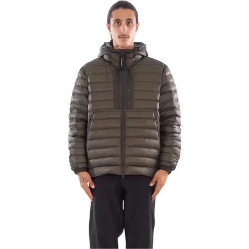 Winter Jackets, male, , Size: M Shell Goggle Hood Down Jacket - C.P. Company - Modalova