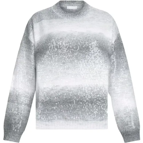 Round-neck Knitwear, female, , Size: S Sweater Stylish and Cozy Look - Liu Jo - Modalova