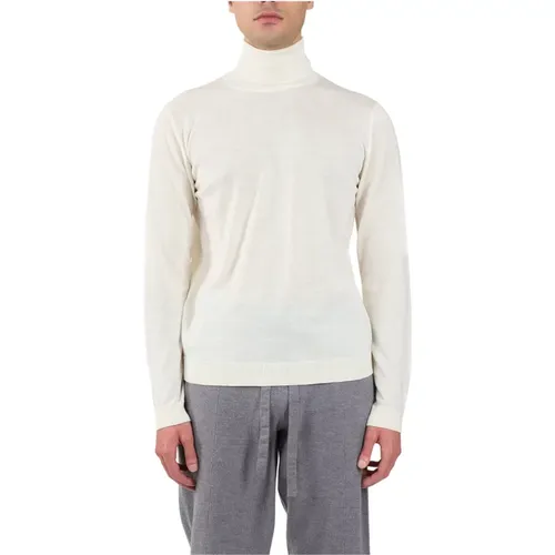 Turtlenecks, male, , Size: M Merino Wool Turtleneck Sweater - Roberto Collina - Modalova