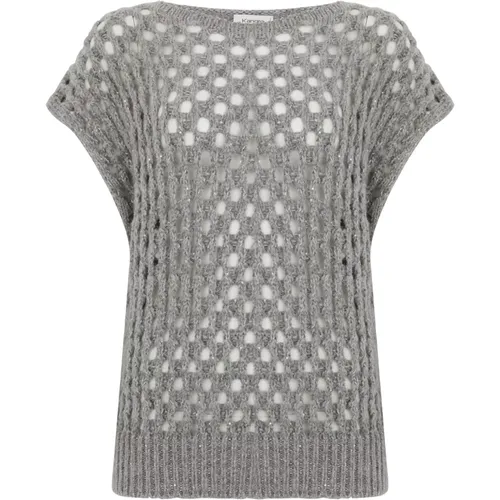 Graue Pullover Kollektion , Damen, Größe: M - Kangra - Modalova