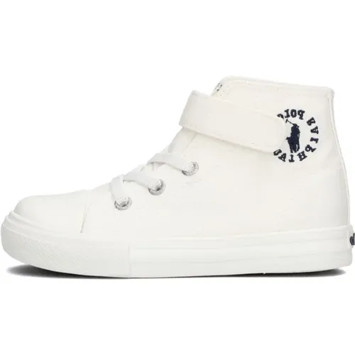 Hohe Top Canvas Sneakers Marineblau Akzent - Ralph Lauren - Modalova