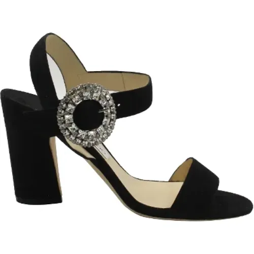 Pre-owned Suede heels , female, Sizes: 6 1/2 UK - Jimmy Choo Pre-owned - Modalova