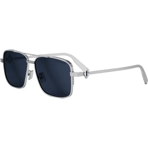 Sunglasses, unisex, , Size: 58 MM Diamond Blue Sunglasses - Dior - Modalova