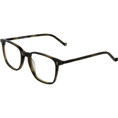 Glasses, male, , Size: ONE SIZE Square Blue-Filter Optical Frames - Hackett - Modalova