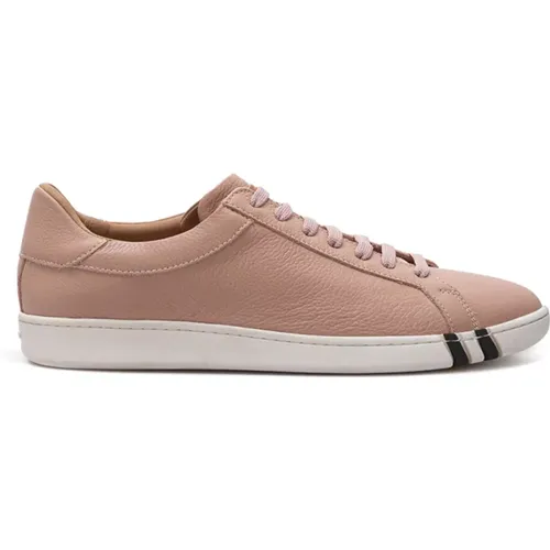 Hammered Leather Low-Top Sneakers , female, Sizes: 5 UK - Bally - Modalova