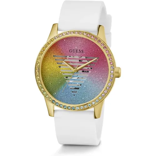 Watches, female, , Size: ONE SIZE Rainbow Silicone Watch - Guess - Modalova