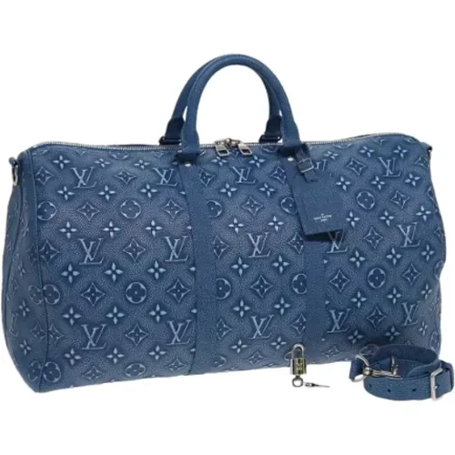 Pre-owned Weekend Bags, female, , Size: ONE SIZE Pre-owned Canvas travel-bags - Louis Vuitton Vintage - Modalova