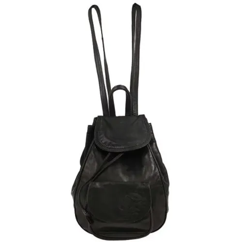Pre-owned Backpacks, female, , Size: ONE SIZE Pre-owned Leather Backpack - Loewe Pre-owned - Modalova