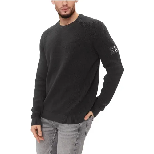 Sweater Urban Elegance Minimalist Style , male, Sizes: S, L, XL, M - Calvin Klein - Modalova