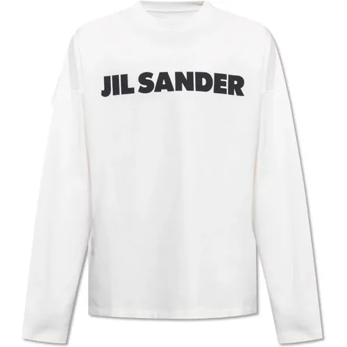 T-Shirt mit Logo , Herren, Größe: XL - Jil Sander - Modalova