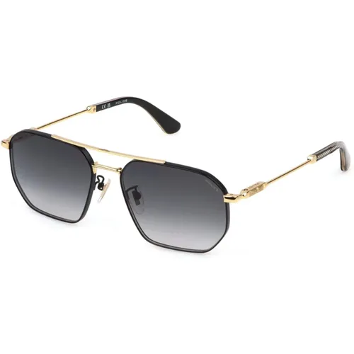 Horizon 13 Sunglasses Gold Metal Frame , unisex, Sizes: 58 MM - Police - Modalova