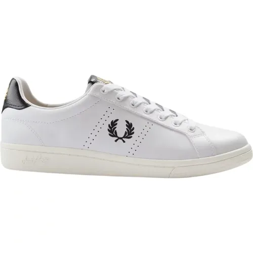 Leather Tab Tennis Shoes , male, Sizes: 10 UK, 11 UK - Fred Perry - Modalova