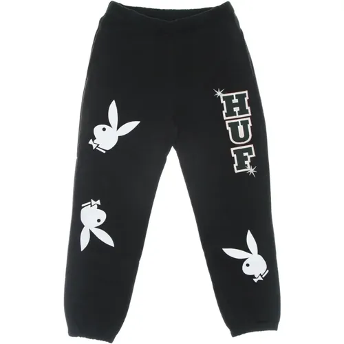 Sweatpants, male, , Size: M Playboy Rabbit Head Fleece Pants - HUF - Modalova