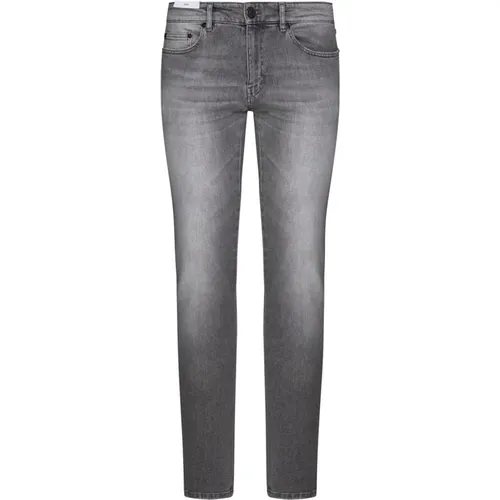 Schmale Graue Denim Jeans , Herren, Größe: W32 - PT Torino - Modalova