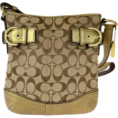 Pre-owned Cross Body Bags, female, , Size: ONE SIZE Pre-owned Canvas shoulder-bags - Coach Pre-owned - Modalova