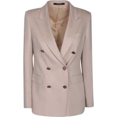 Elegant White Jacket for Women , female, Sizes: L, M, S - Tagliatore - Modalova