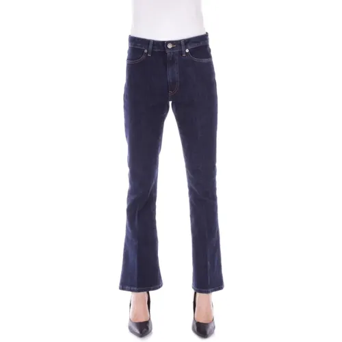 Denim Trousers with Logo Back , female, Sizes: W31, W29, W30, W28 - Dondup - Modalova