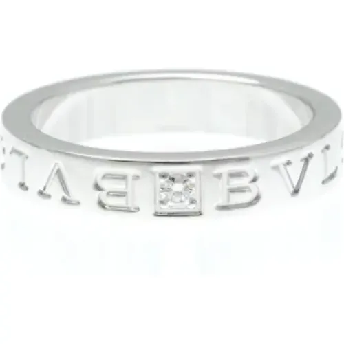 Pre-owned Jewellery, female, , Size: ONE SIZE Pre-owned White Gold rings - Bvlgari Vintage - Modalova