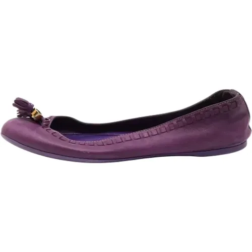 Pre-owned Leather flats , female, Sizes: 2 UK - Gucci Vintage - Modalova