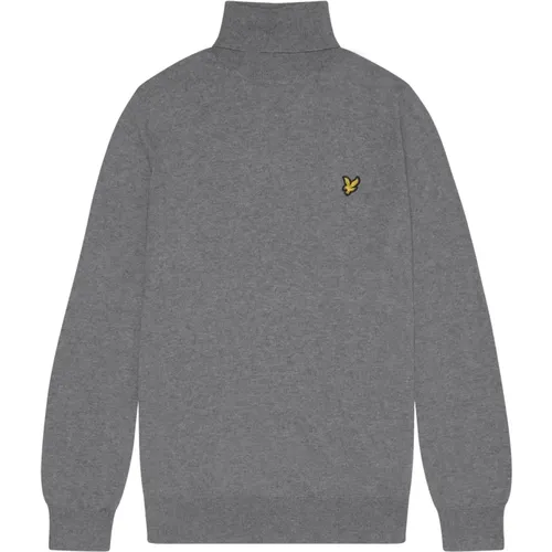 Merino Rollkragenpullover Strick , Herren, Größe: 2XL - Lyle & Scott - Modalova