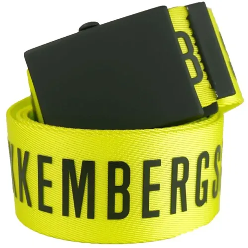 Lemon Fashion Belt with Clip Closure , unisex, Sizes: 90 CM - Bikkembergs - Modalova