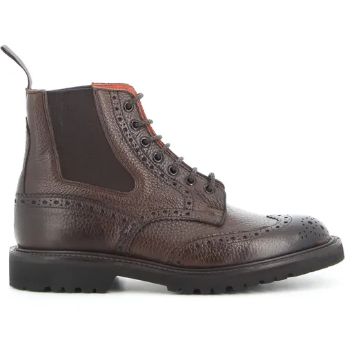 Leather Brogue Boot , male, Sizes: 11 UK, 10 UK - Tricker's - Modalova