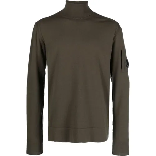 Casual Grauer Wollpullover , Herren, Größe: 2XL - C.P. Company - Modalova