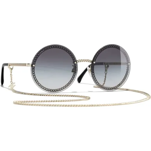 Iconic Sunglasses with Gradient Lenses , female, Sizes: 58 MM - Chanel - Modalova