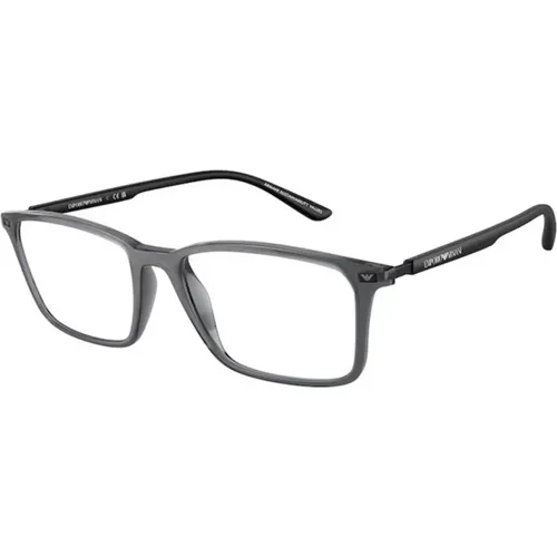 Transparent Frame Glasses Ea3237 6106 , unisex, Sizes: 55 MM - Emporio Armani - Modalova