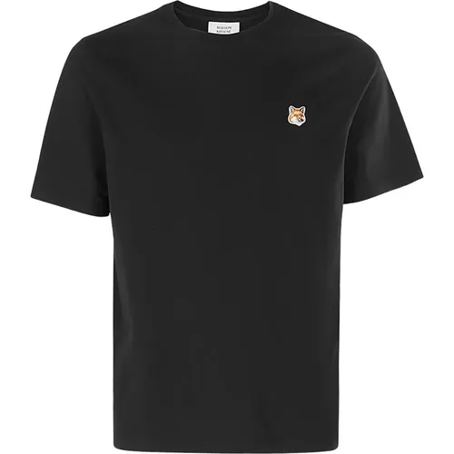 Fox Head Patch T-Shirt , Herren, Größe: L - Maison Kitsuné - Modalova